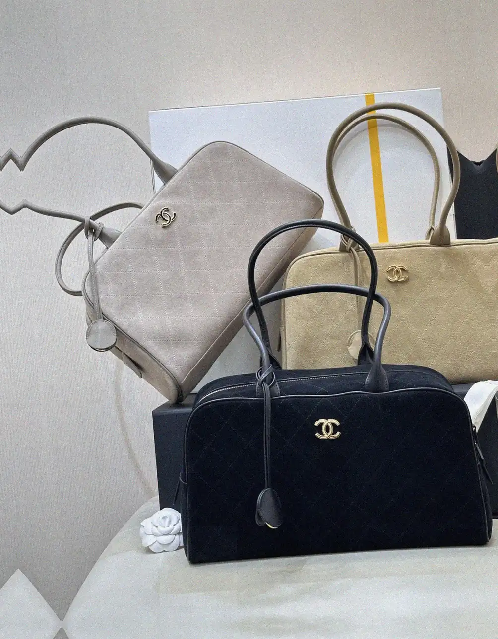 Counterfeit Chanel bags front view visual reference
