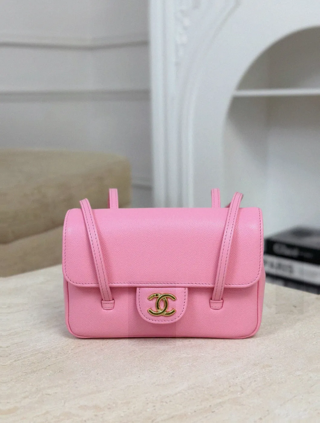 Counterfeit Chanel Preppy Coco front view visual reference