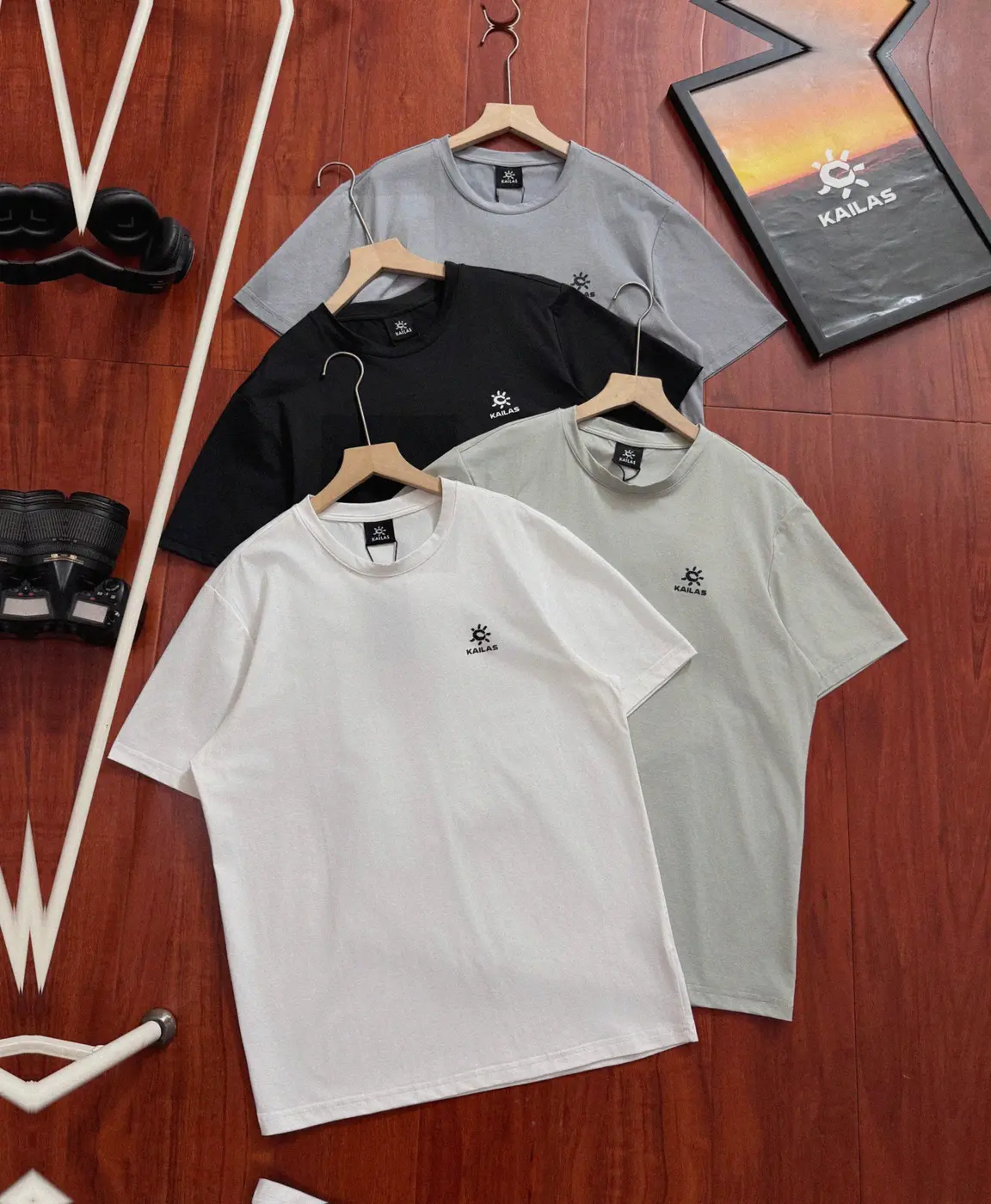 Counterfeit KAILAS apparel front view visual reference