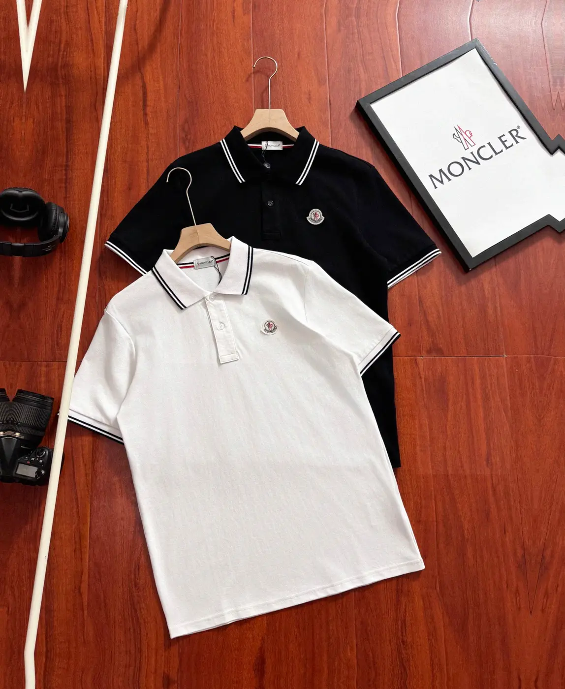 Counterfeit Moncler apparel front view visual reference