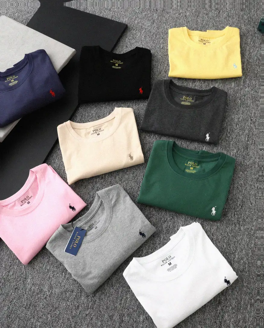 Counterfeit Ralph Lauren apparel front view visual reference
